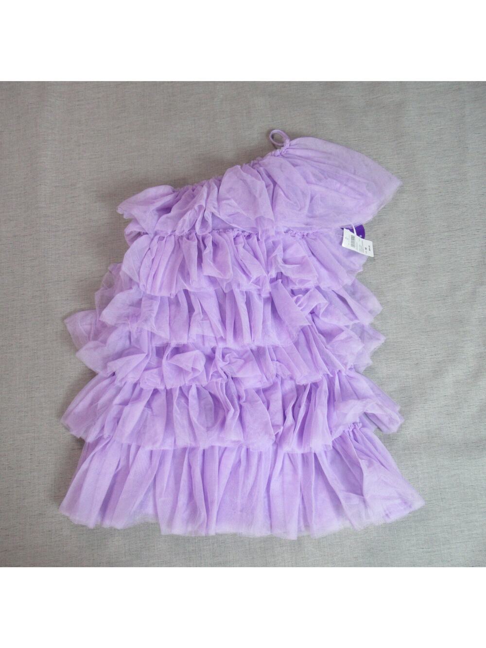 Windsor Dress Womens Size M Lavender One Shoulder Tiered Tulle Whimsy Party NWT